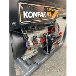 Génératrice du groupe électrogène Gaz 8000W Monophasé et Triphasé Kompak K10000TET-DF