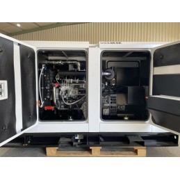 Generador diesel industrial 34 kVA monofásico y trifásico profesional ITC Power DG34KSE con cubierta abierta