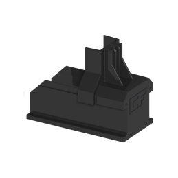 Foto de la tapa para el carril de montaje negro del kit solar completo monofásico Groupe Elec "Simplicité" 6 kw