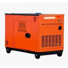 Arrière du groupe électrogène diesel 7.9KvA triphasé BLACK+DECKER BXGND7900E