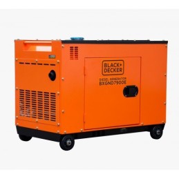 Arrière du groupe électrogène diesel 7.9KvA triphasé BLACK+DECKER BXGND7900E